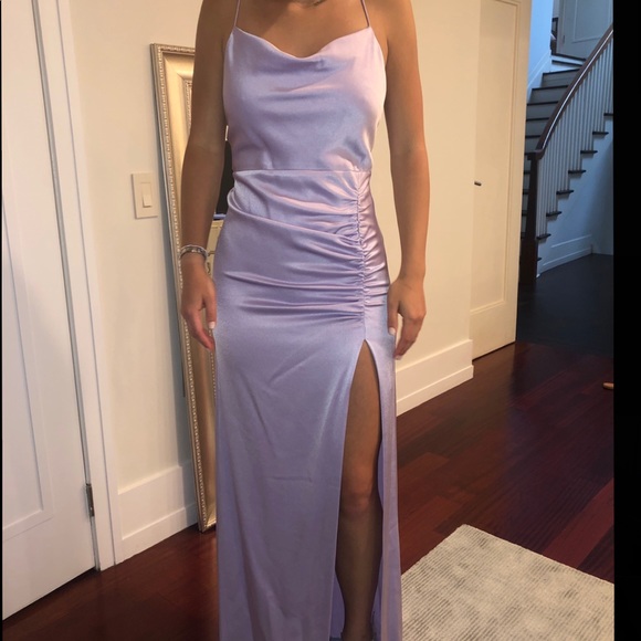 Alice + Olivia Dresses & Skirts - NWT Alice + Olivia Slip Dress Gown With High Slit